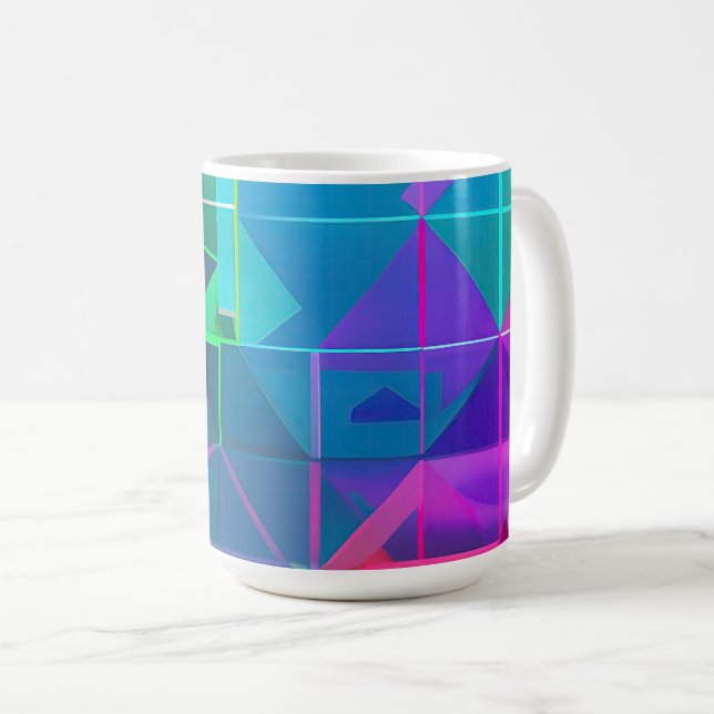 Mug Cyber Lattice : Un Spectre de Lumière    (Devant droit)