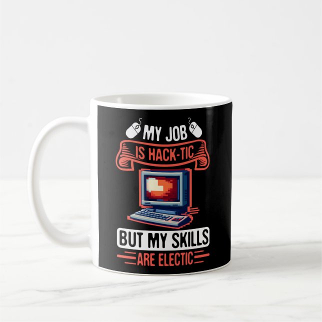 Mug Cyber-pirate De Sécurité Et Cyber-Professionnel De (Gauche)