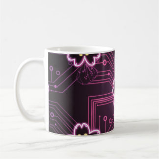 Mug Cyber-punk-cerises à effet néon