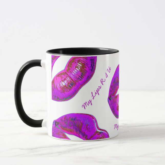 Mug Cyber Venus Lèvres  - Mes Lèvres Sont Pour Toi. Mu (Gauche)