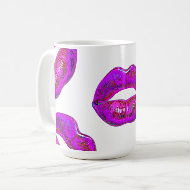Mug Cyber Venus Lèvres  - Mes Lèvres Sont Pour Toi. Mu (Devant gauche)