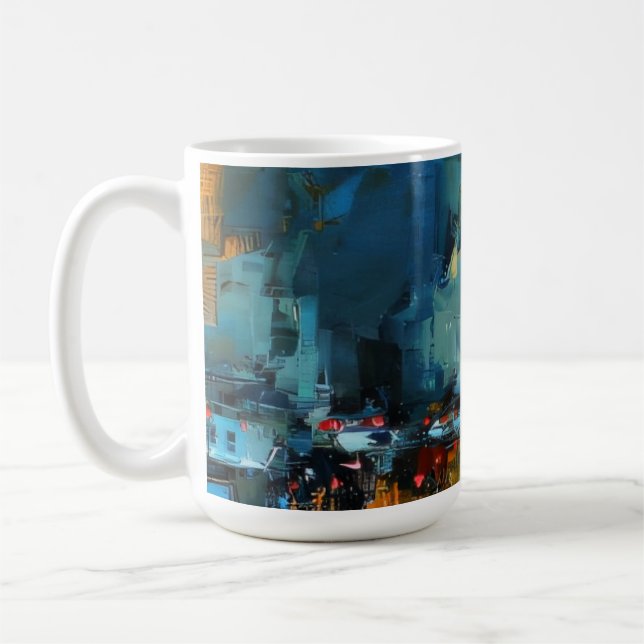 Mug Cyberpunk Rain Street (Gauche)