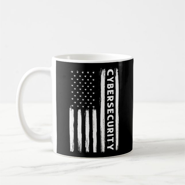 Mug Cybersécurité American Flag Cybersécurité Special (Gauche)