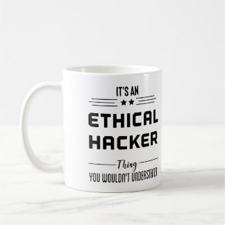 Mug Cybersécurité de pirate éthique - Citations de séc