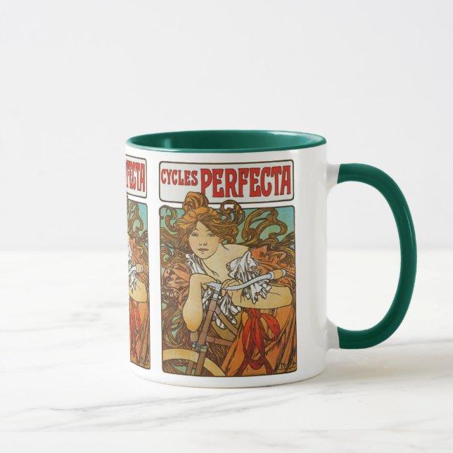 Mug Cycles Perfecta, Alphonse Mucha Art Nouveau (Droite)