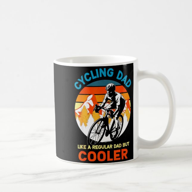 Mug Cycling dad like a regular but cooler bycicle (Droite)