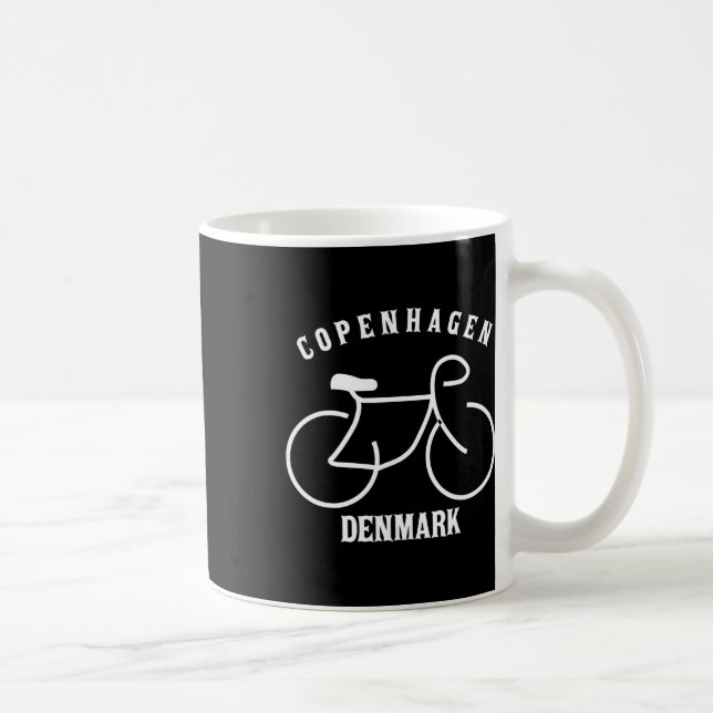 Mug Cyclisme Copenhague Danemark Graphique  (Droite)