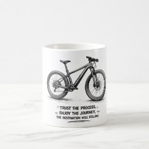 Mug Cyclisme Croquis de vélo Motivation pour la confia