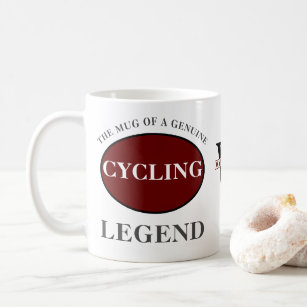 Mug Cyclisme Légende Monogramme Ajouter votre nom Anni
