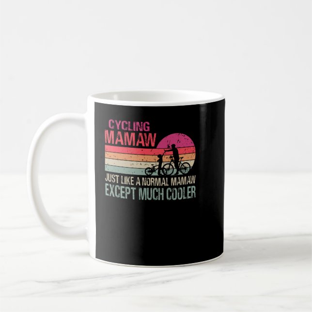 Mug Cyclisme Mamaw vélo à vélo (Gauche)