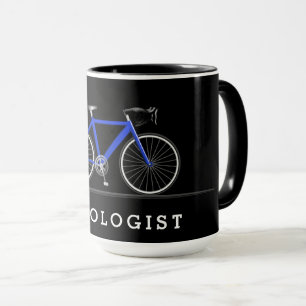 Mug Cyclisme with blue bicycle