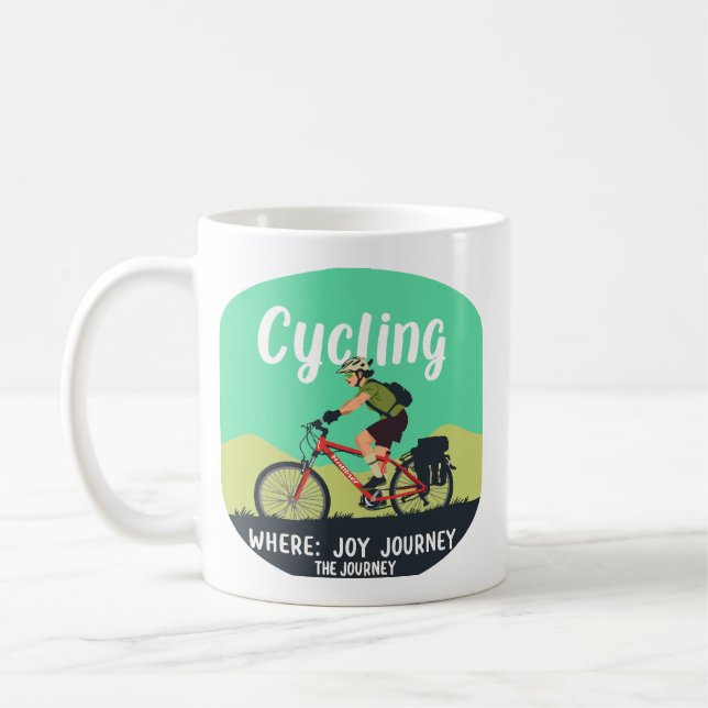 Mug Cycliste d'aventure "Joy Journey"  (Gauche)