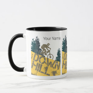 Mug Cycliste de descente pour terre et vélo MTB vintag