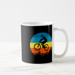 Mug Cycliste de Montagne Rétro Coucher de Soleil - Vél