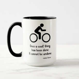Mug Cycliste Moderne Chic Vélo Drôle Cool Nom