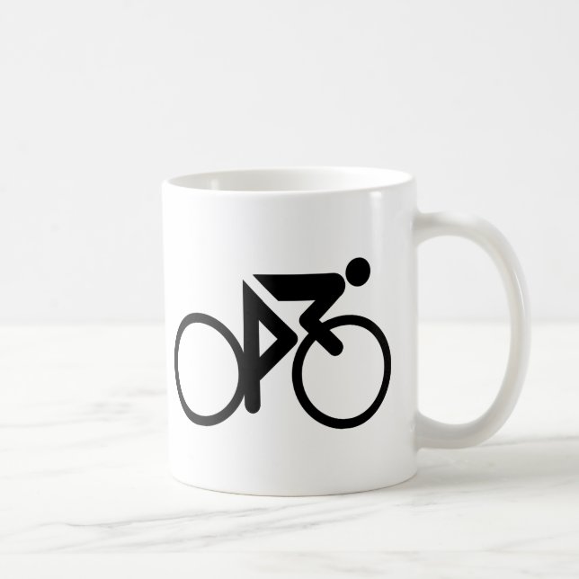 Mug cycliste noir (Droite)