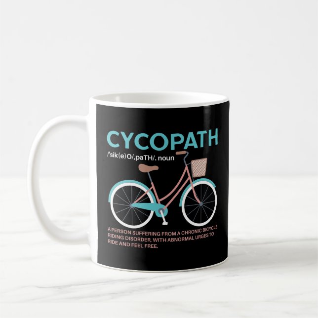 Mug Cyclistes Cyclistes Cycopath Funky  (Gauche)