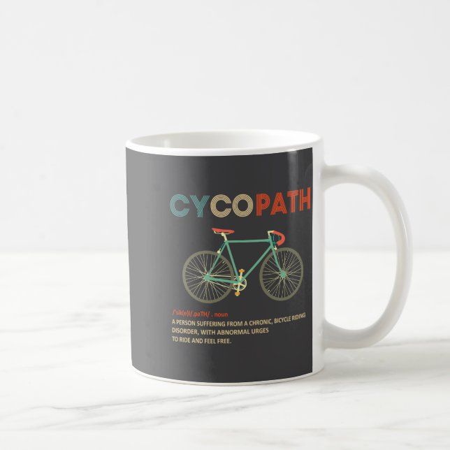 Mug Cycopath Funny Cycling For Cyclists And Bikers  (Droite)