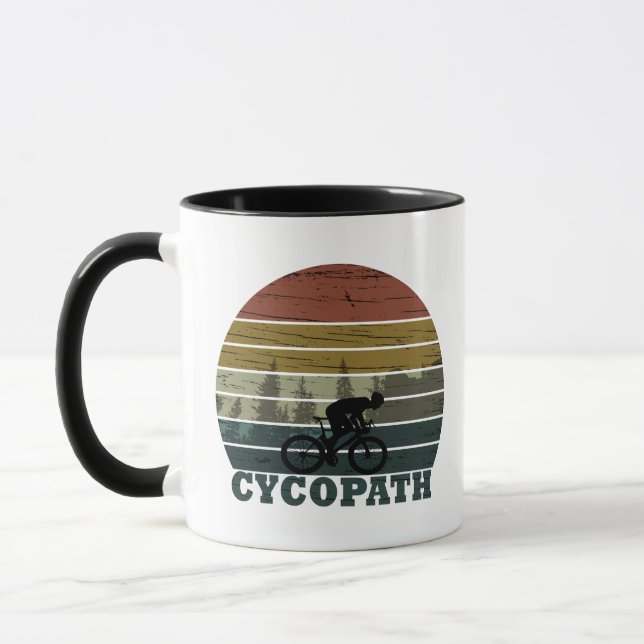 Mug Cycopath - Vélo de Montagne - Cyclisme Drôle (Gauche)