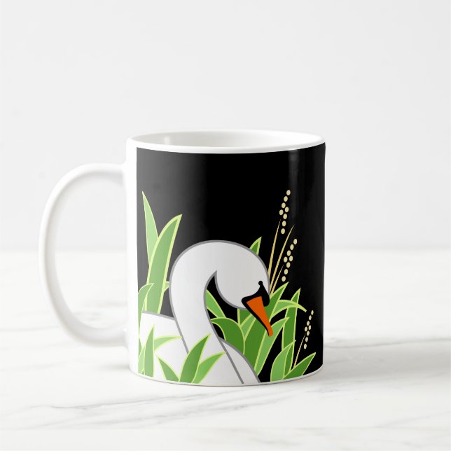 Mug Cygne blanc parmi les roseaux (Gauche)