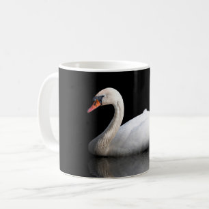Mug Cygne blanc sur noir