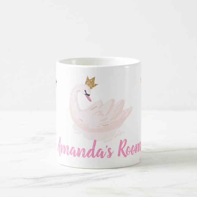 Mug Cygne chic, Étoiles, Princesse (Centre)