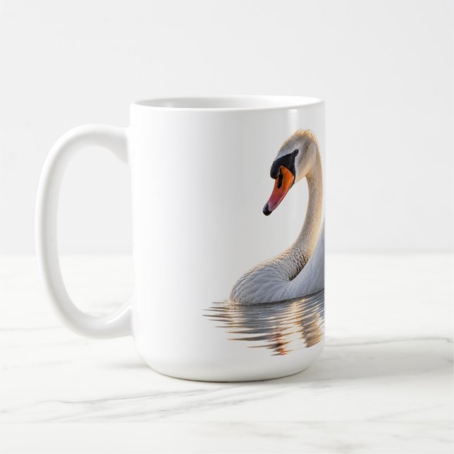 Mug Cygne doré sur l'eau (Gauche)