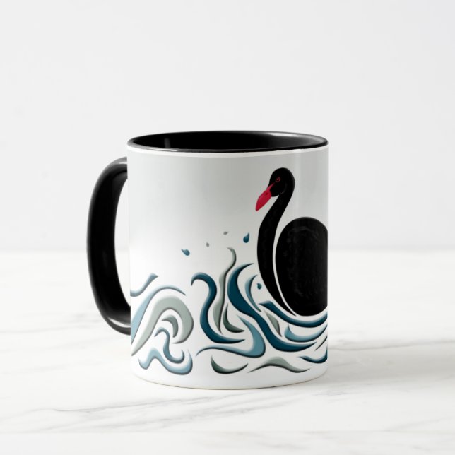 Mug Cygne noir (Devant gauche)