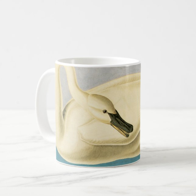 Mug Cygne trompette par John James Audubon, Oiseau Vin (Devant gauche)