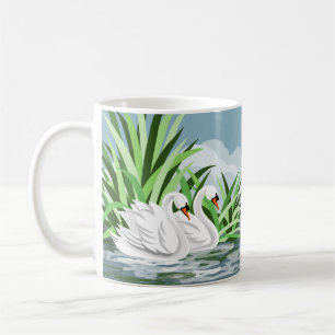 Mug Cygnes blancs