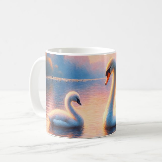 Mug Cygnet et cygne (Devant gauche)