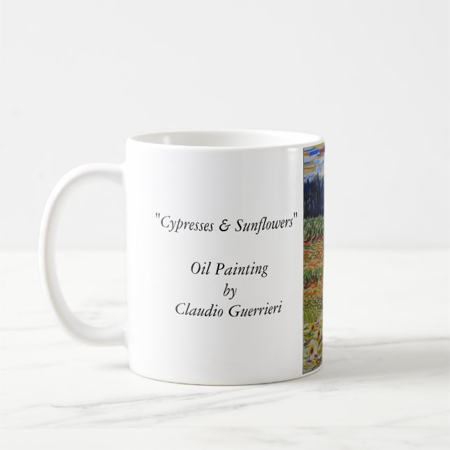 Mug Cypress et tournesols (Gauche)