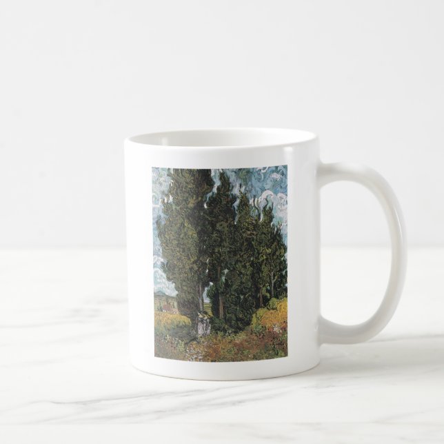 Mug Cypress Trees par Van Gogh (Droite)