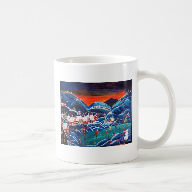 Mug d&apos de scne ; Au Qubec de hiver, bonnes fêtes ! (Droite)