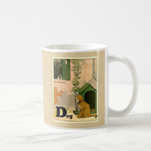 Mug D est pour le chien - golden retriever et Terrier