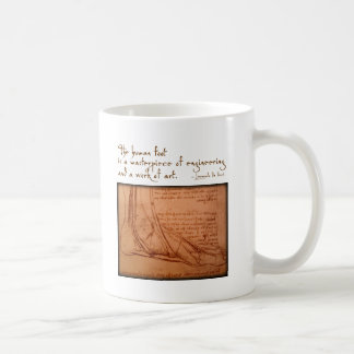 Mug da Vinci : "Le pied humain est… "