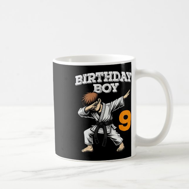 Mug Dabbing 9 Anniversaire Boy Karate 9 Anniversaire B (Droite)