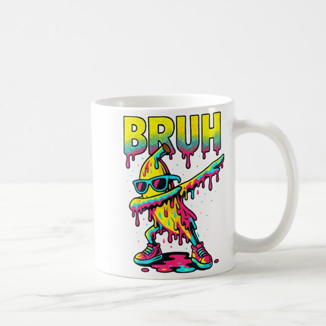 Mug Dabbing Banana Bruh Ice Cream Drip Banana Youth Bo (Droite)