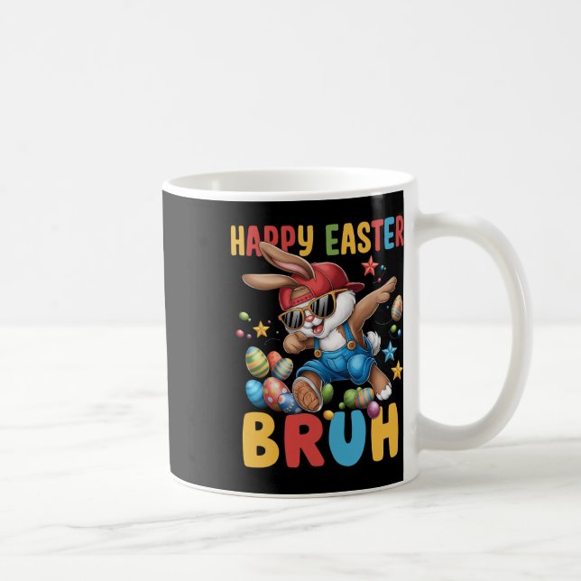 Mug Dabbing Bunny Pâques Bruh mème drôle Dire Ados (Droite)