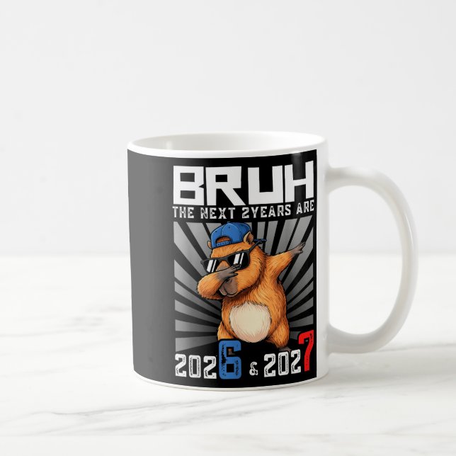 Mug Dabbing Capybara 67 Nye 2026 Boys Kids New Year Ev (Droite)