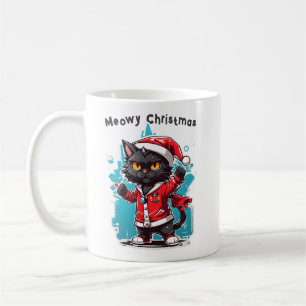 Mug Dabbing Chat noir : Fêtes de Noël de la moelle