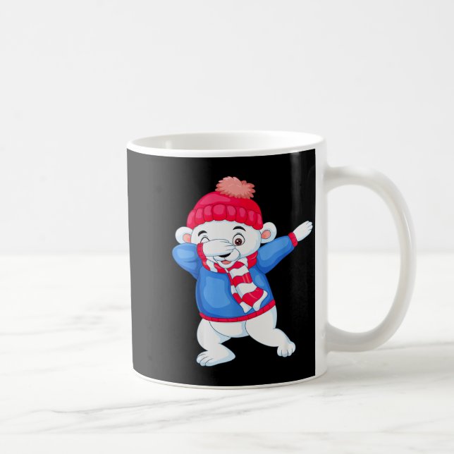 Mug Dabbing Christmas Lar Bear Xmas Dab Kids Boys Girl (Droite)