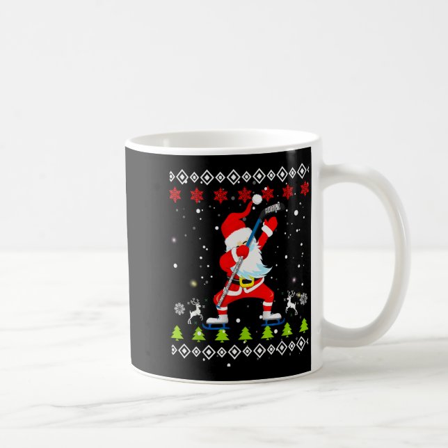Mug Dabbing Santa Hockey Ugly Christmas Sweater Xmas  (Droite)