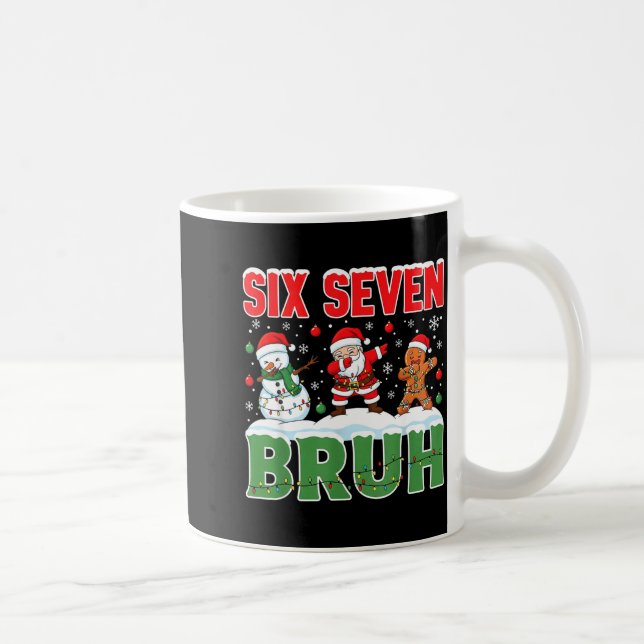 Mug Dabbing Santa Snowman 6 7 Meme Christmas Six Seven (Droite)