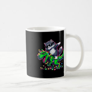 Mug Dabbing Sibérien Chat Sur Les Lumières De Noël Din