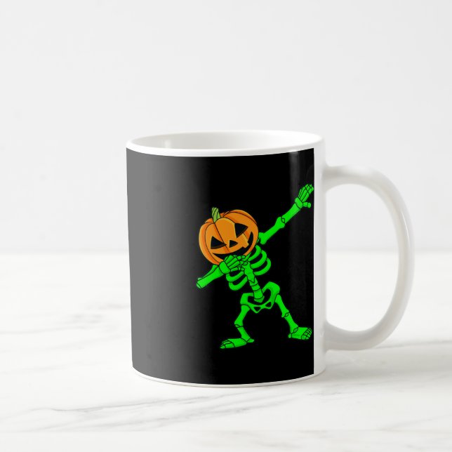 Mug Dabbing Skeleton Citrouille Head Halloween Dab (Droite)