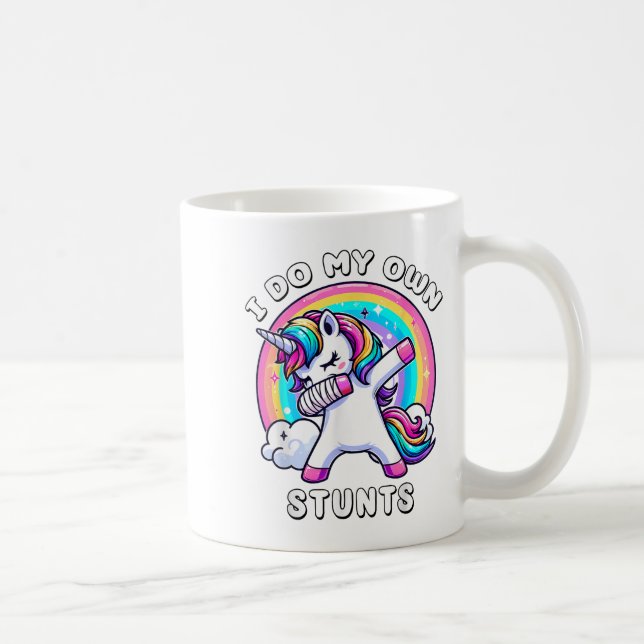Mug Dabbing Unicorn Broken Arm Cast Injury Dab Dance R (Droite)