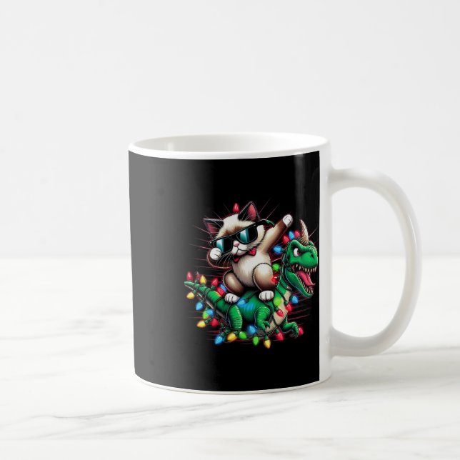 Mug Dabese Chat Siamese Lumières Dinosaur T Rex Kid (Droite)