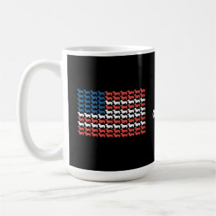 Mug Dachshund 4 juillet Drapeau américain patriotique