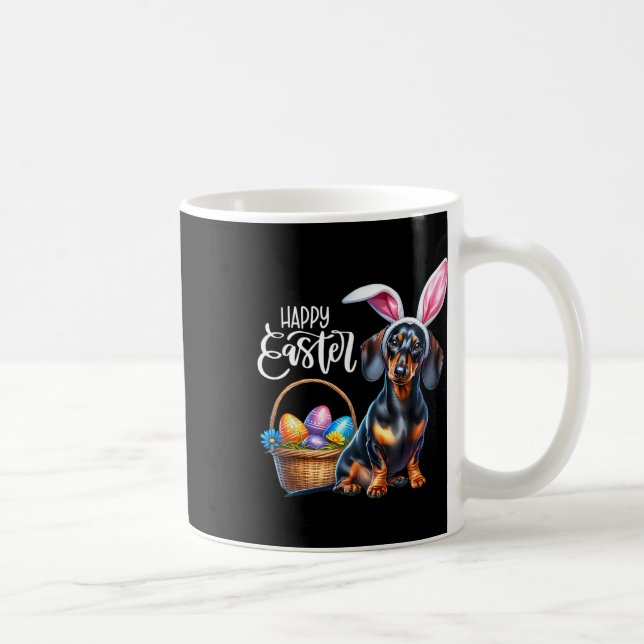 Mug Dachshund aux oreilles de lapin Œufs de Pâques Joy (Droite)